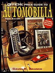 Cover of: Official Price Guide to Automobilia (The Official Price Guide)