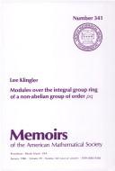 Cover of: Modules over the integral group ring of a non-abelian group of order pq by Lee Klingler