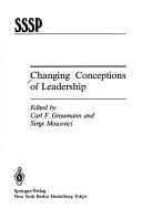 Cover of: Changing conceptions of leadership