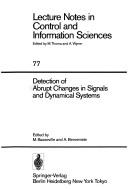 Cover of: Detection of abrupt changes in signals and dynamical systems