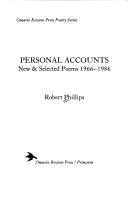 Cover of: Personal accounts: new & selected poems, 1966-1986