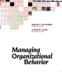 Cover of: Managing organizational behavior