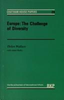 Cover of: Europe, the challenge of diversity