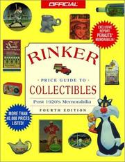 Cover of: The Official Rinker Price Guide to Collectibles, 4th edition (Official Rinker  Price Guide to Collectibles)