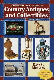 Cover of: Official Price Guide to Country Antiques and Collectibles by Dana G. Morykan, Dana G. Morykan