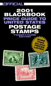 Cover of: The Official 2001 Blackbook Price Guide to United States Postage Stamps, 23rd Edition (Official Blackbook Price Guide to U.S. Postage Stamps)