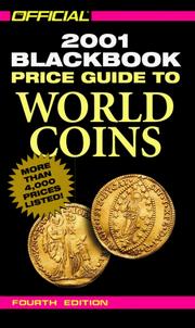 Cover of: The Official 2001 Blackbook Price Guide to World Coins, 4th Edition (Official Price Guide to World Coins, 4th ed)