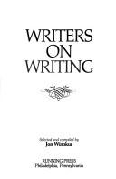 Cover of: Writers on writing