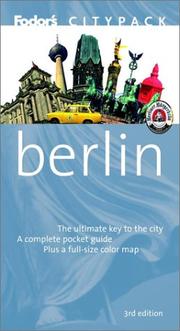 Cover of: Fodor's Citypack Berlin by Fodor's