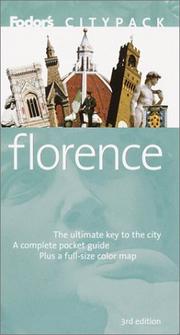 Cover of: Fodor's Citypack Florence by Fodor's
