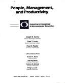 Cover of: People, management, and productivity: featuring Io Enterprises, a microcomputer simulation