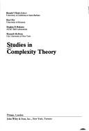 Cover of: Studies in complexity theory