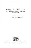 Cover of: Reading and study skills in the secondary school by Joyce N. French