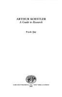 Cover of: Arthur Koestler: a guide to research