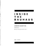 Cover of: Inside the Bauhaus