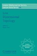 Cover of: Low dimensional topology