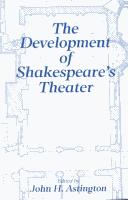 Shakespeare's playhouses by Herbert Berry