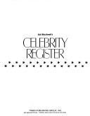 Cover of: Earl Blackwell's celebrity register. by 