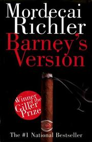 Cover of: Barney's Version by Mordecai Richler