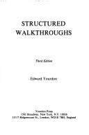Cover of: Structured walkthroughs by Edward Yourdon