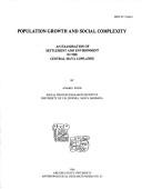 Cover of: Population growth and social complexity by Anabel Ford