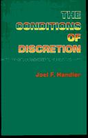 The conditions of discretion by Joel F. Handler