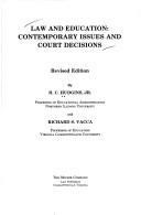 Cover of: Law and education: contemporary issues and court decisions