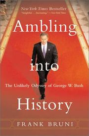 Cover of: Ambling into History by Frank Bruni