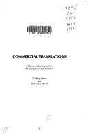 Cover of: Commercial translations: a business-like approach to obtaining accurate translations