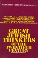 Cover of: Great Jewish thinkers of the twentieth century