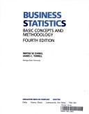 Cover of: Business statistics by Wayne W. Daniel