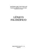 Cover of: Léxico filosófico