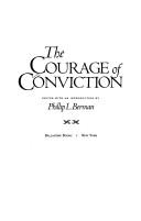 Cover of: The Courage of conviction