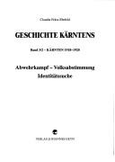 Cover of: Geschichte Kärntens by Claudia Fräss-Ehrfeld