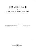 Cover of: Homenaje a Ana María Barrenechea