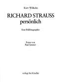 Cover of: Richard Strauss persönlich by Wilhelm, Kurt