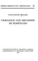 Cover of: Vergleich und Metapher im Hohenlied