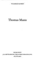 Cover of: Thomas Mann by Volkmar Hansen