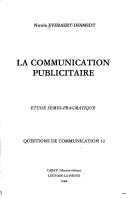 Cover of: La communication publicitaire: étude sémio-pragmatique