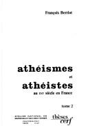 Cover of: Le baron d'Holbach et Karl Marx: de l'antichristianisme à un athéisme premier et radical