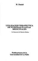 Cover of: Utilización terapéutica de nuestras plantas medicinales: un resumen de materia médica