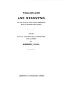 Cover of: Ane resonyng of ane Scottis and Inglis merchand betuix Rowand and Lionis