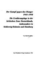 Cover of: Der Kampf gegen den Hunger, 1945-1950 by Gabriele Stüber