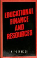 Cover of: Educational finance and resources