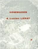 Cover of: Hommages à Lucien Lerat