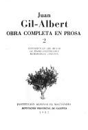 Concierto en "mi" menor ; La trama inextricable ; Memorabilia (1934-1939) by Juan Gil-Albert