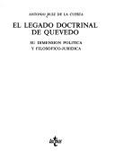Cover of El legado doctrinal de Quevedo