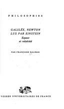Cover of: Galilée, Newton, lus par Einstein by Françoise Balibar