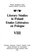 Cover of: Literary studies in Poland.: Etudes littéraires en Pologne. VIII.
