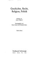 Cover of: Geschichte, Recht, Religion, Politik: Beiträge